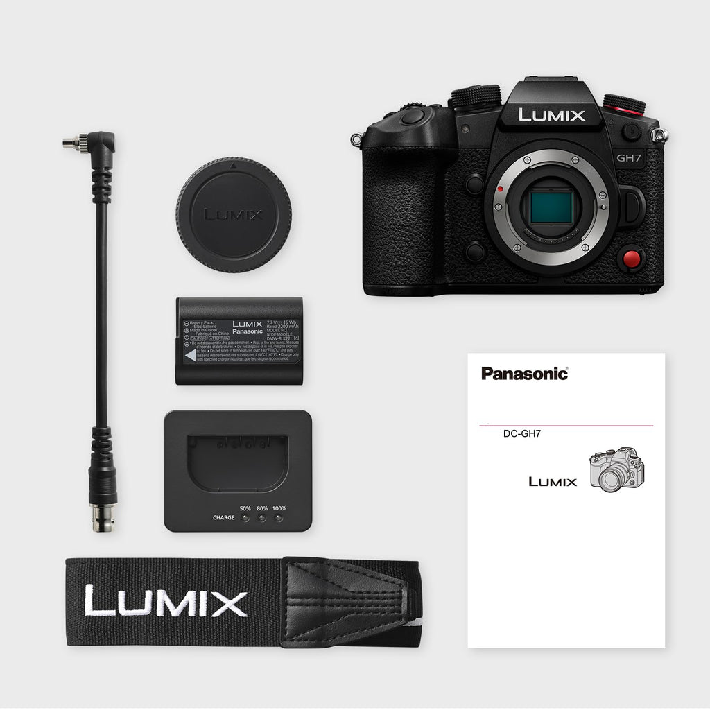 Panasonic LUMIX GH7 Mirrorless Micro Four Thirds Camera with Enhanced Video Speed and Quality, Optimized Workflows from Shooting to Post-Production, Adobe Cloud Compatible & Real-Time LUT, DC-GH7BODY9