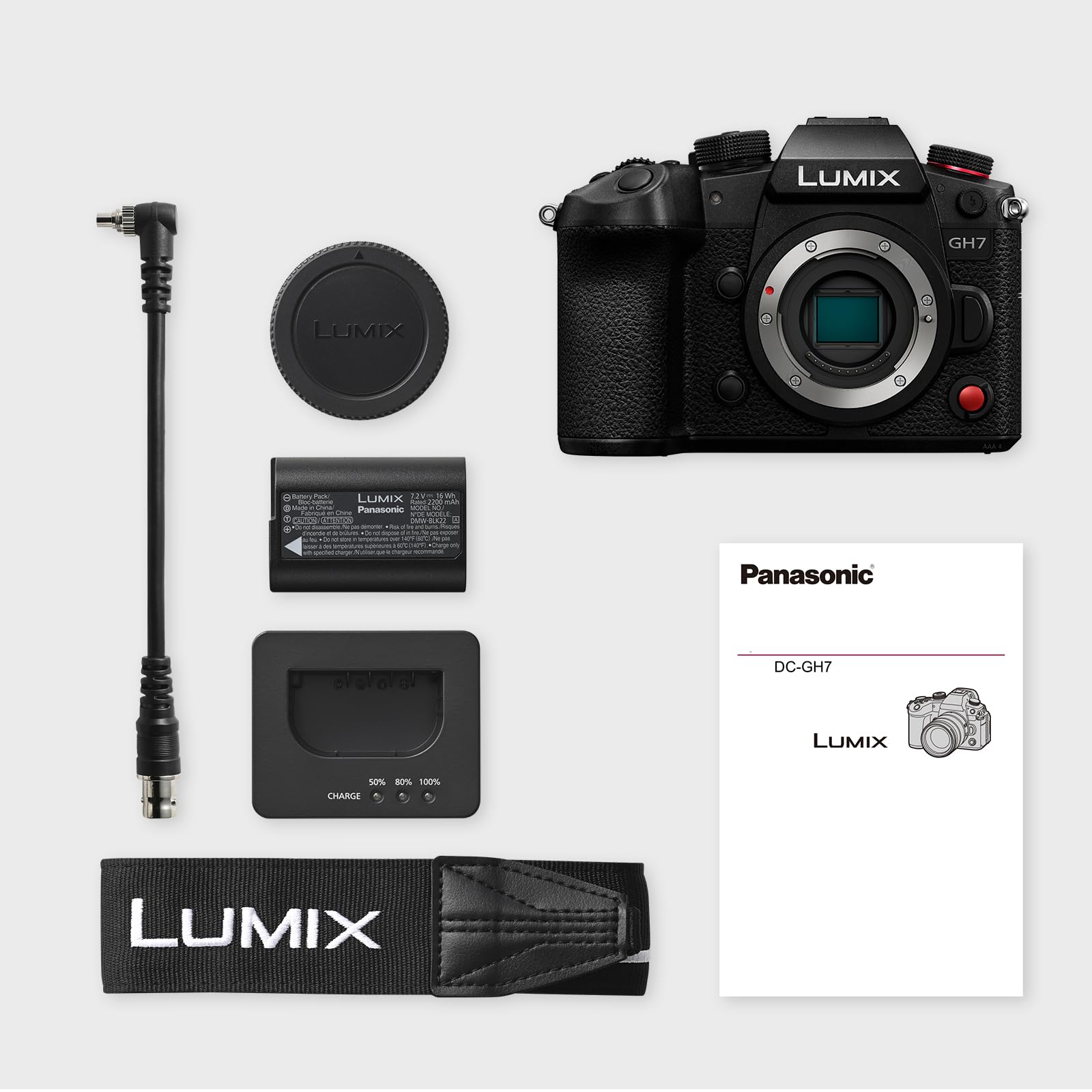 Panasonic LUMIX GH7 Mirrorless Micro Four Thirds Camera with Enhanced Video Speed and Quality, Optimized Workflows from Shooting to Post-Production, Adobe Cloud Compatible & Real-Time LUT, DC-GH7BODY9