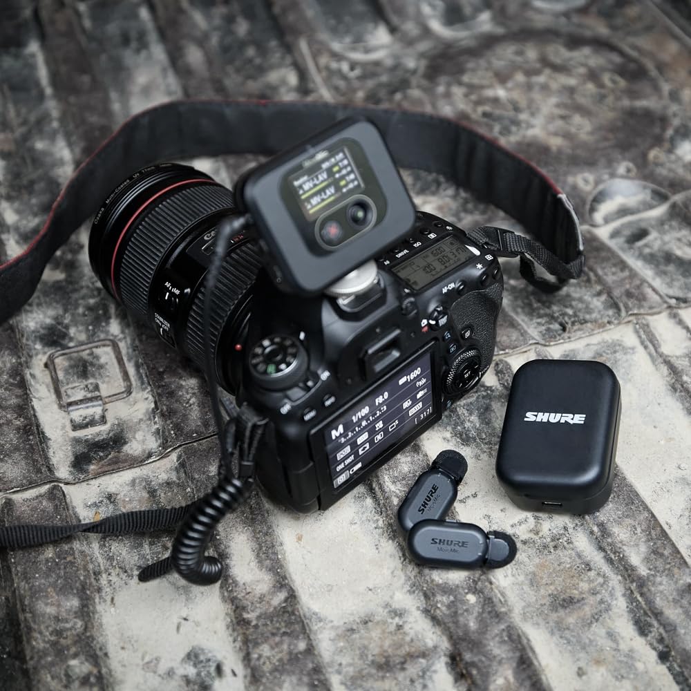 Shure MoveMic Two Kit, Pro Wireless Lavalier Microphones with Camera Receiver for DSLR