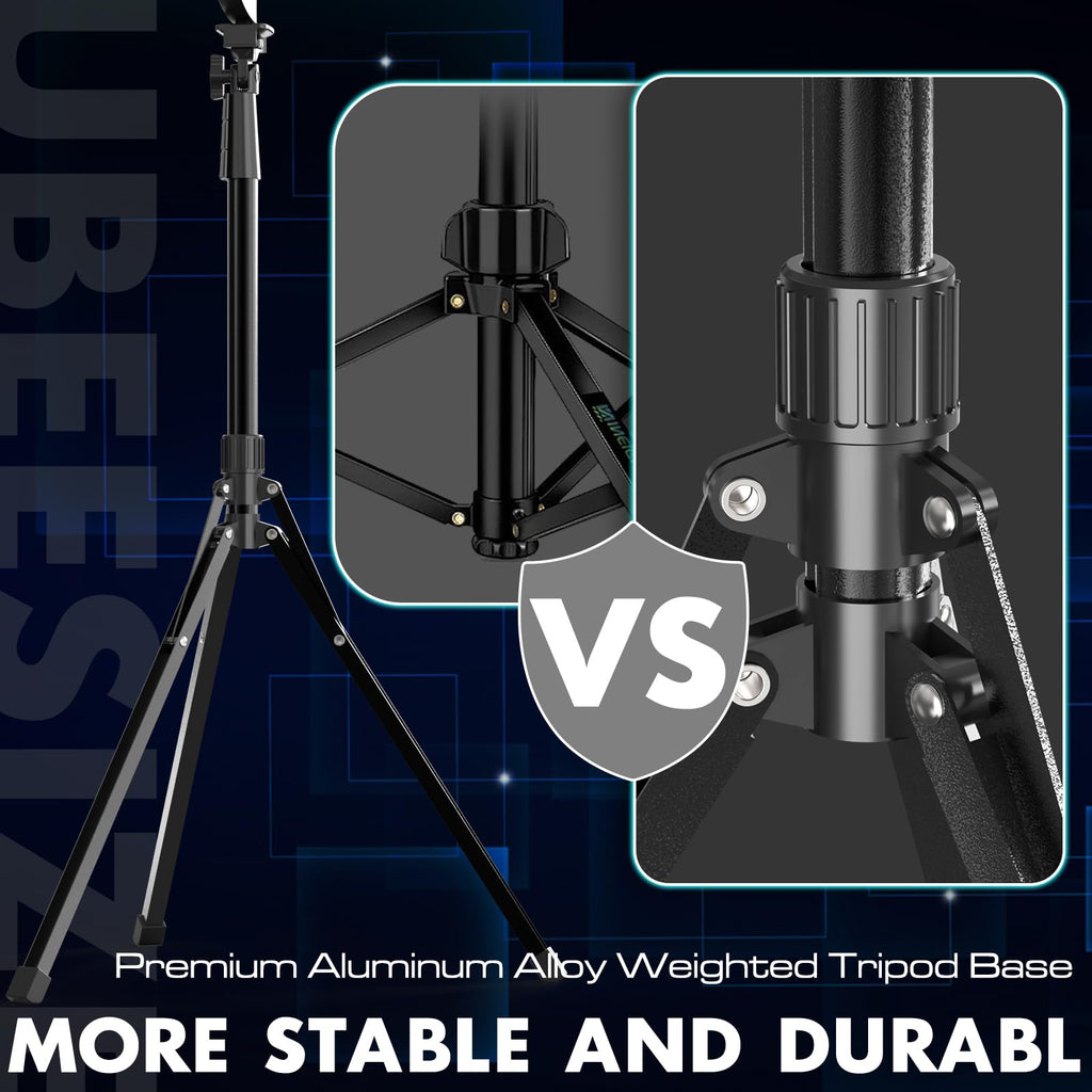 UBeesize 12'' LED Ring Light with 62'' Tripod Stand