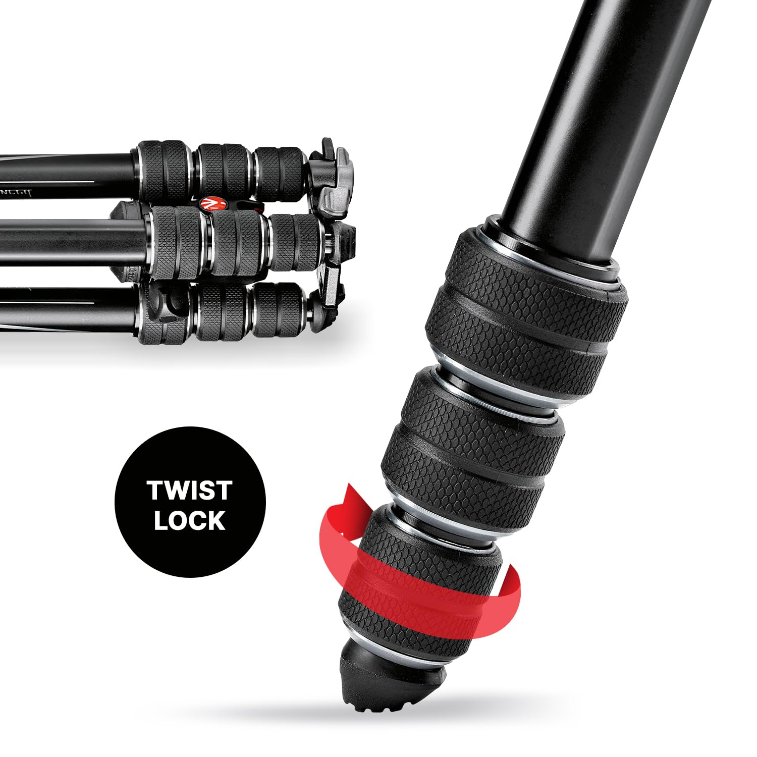 Manfrotto Befree Advanced Camera Tripod with Lever Closure, Portable and Compact Travel Tripod Kit with Ball Head, Aluminum Tripod for DSLR Reflex and Mirrorless Cameras, Camera Accessories