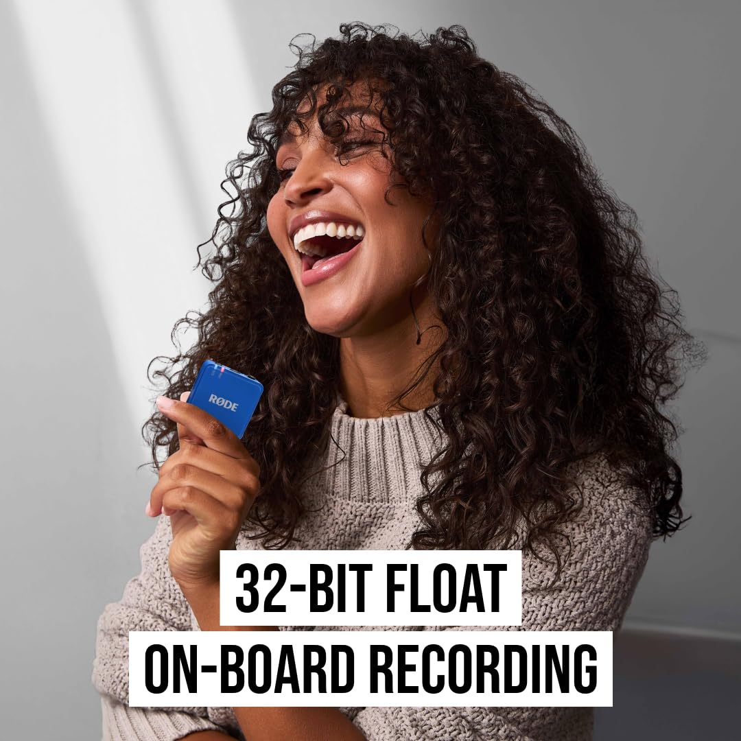 RØDE Wireless GO II Ultra-compact Dual-channel Wireless Microphone System with Built-in Microphones, On-board Recording and 200m Range for Filmmaking, Interviews and Content Creation