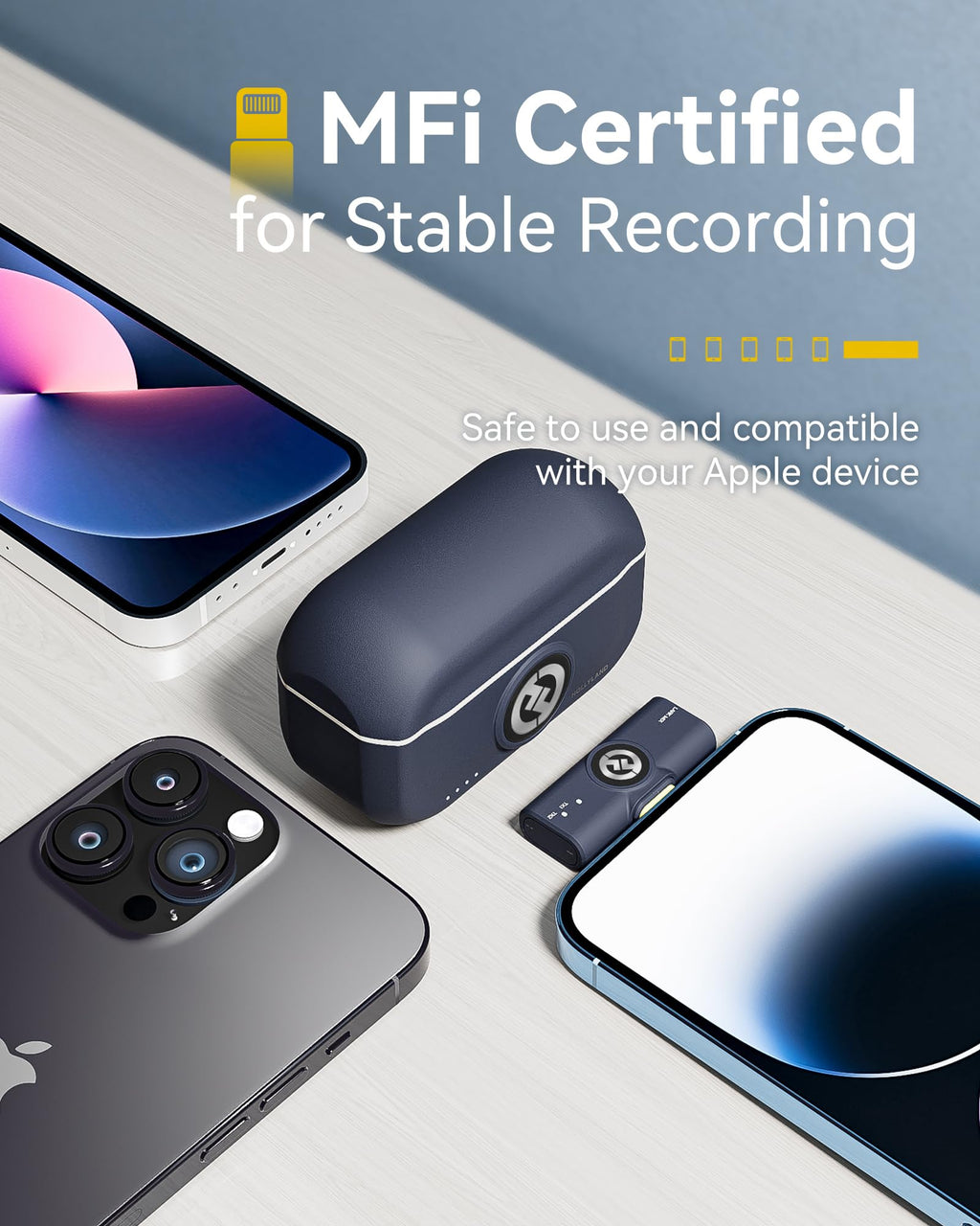 Hollyland Lark M2 Wireless Microphone for iPhone/Camera/Android/PC