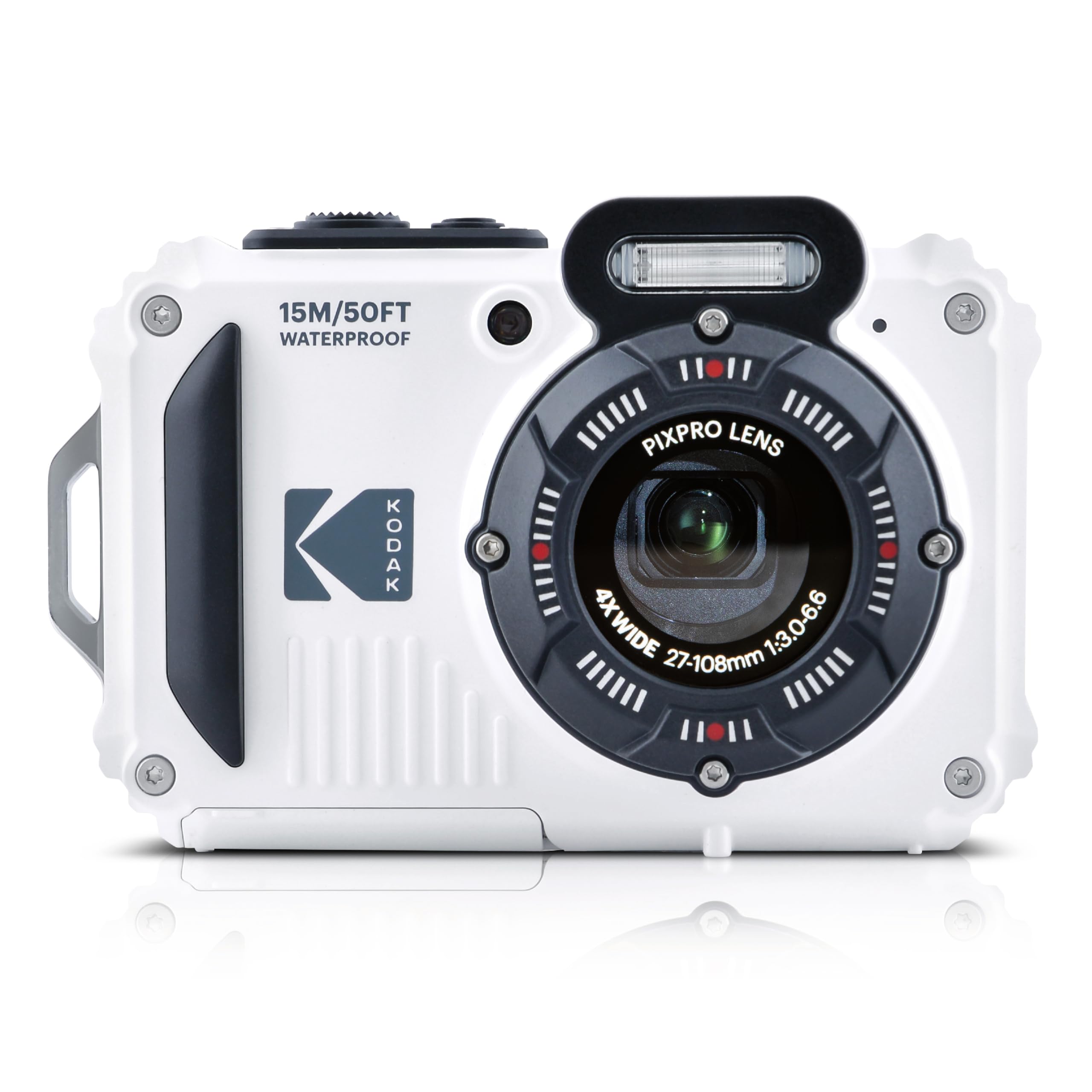Kodak PIXPRO WPZ2 Waterproof Digital Camera, 16MP with 4X Optical Zoom, Shockproof, Dustproof, 1080p Video, Wi-Fi, Waterproof to 50ft, Blue