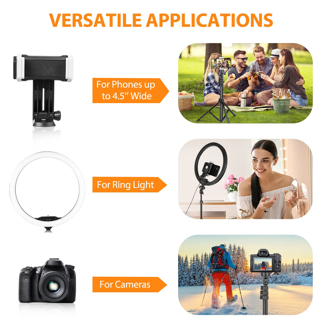 UBeesize 12'' LED Ring Light with 62'' Tripod Stand