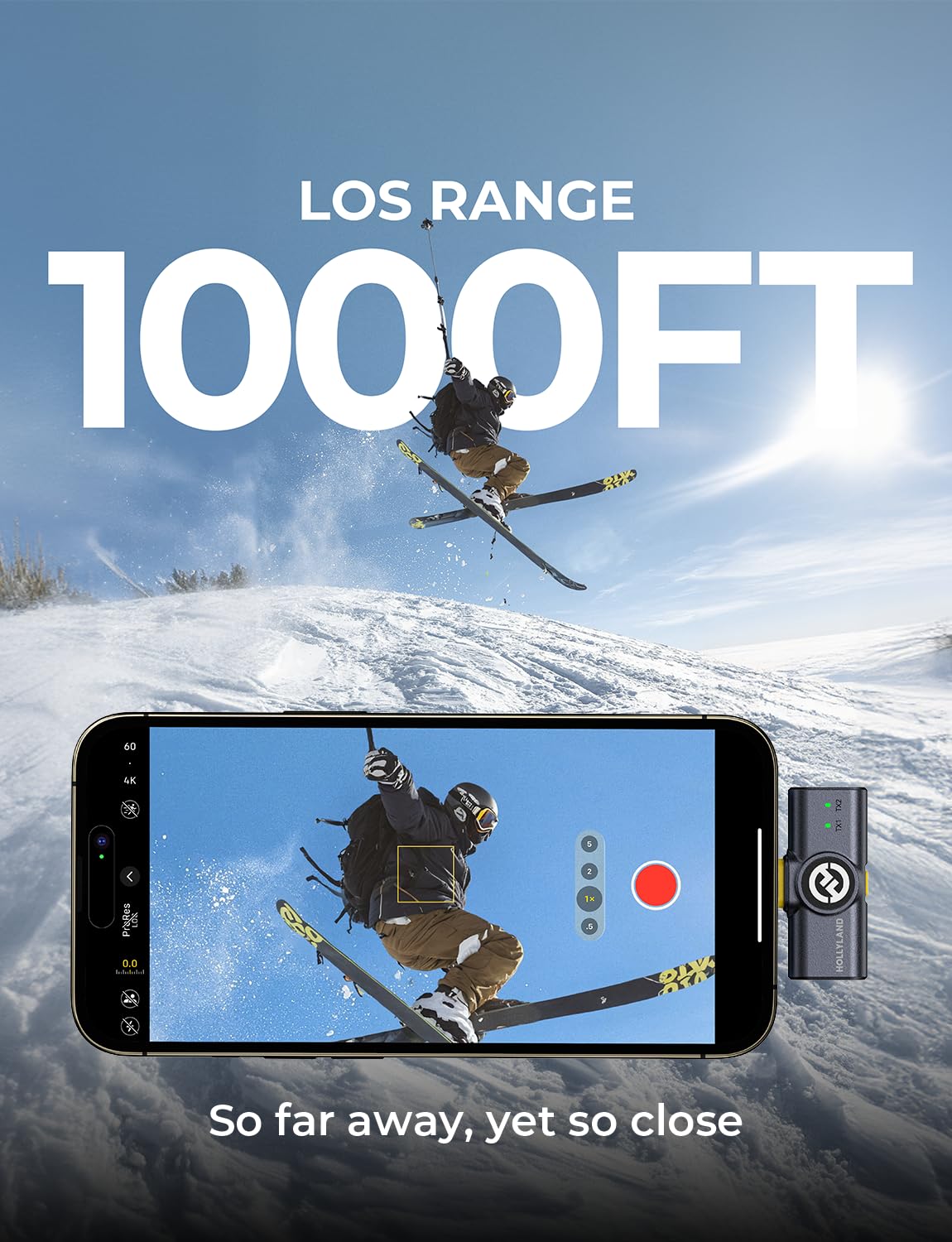 Hollyland Lark M2 Wireless Microphone for iPhone/Camera/Android/PC