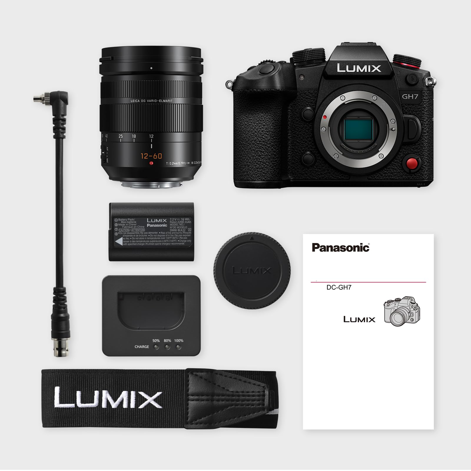 Panasonic LUMIX GH7 Mirrorless Micro Four Thirds Camera with Enhanced Video Speed and Quality, Optimized Workflows from Shooting to Post-Production, Adobe Cloud Compatible & Real-Time LUT, DC-GH7BODY9