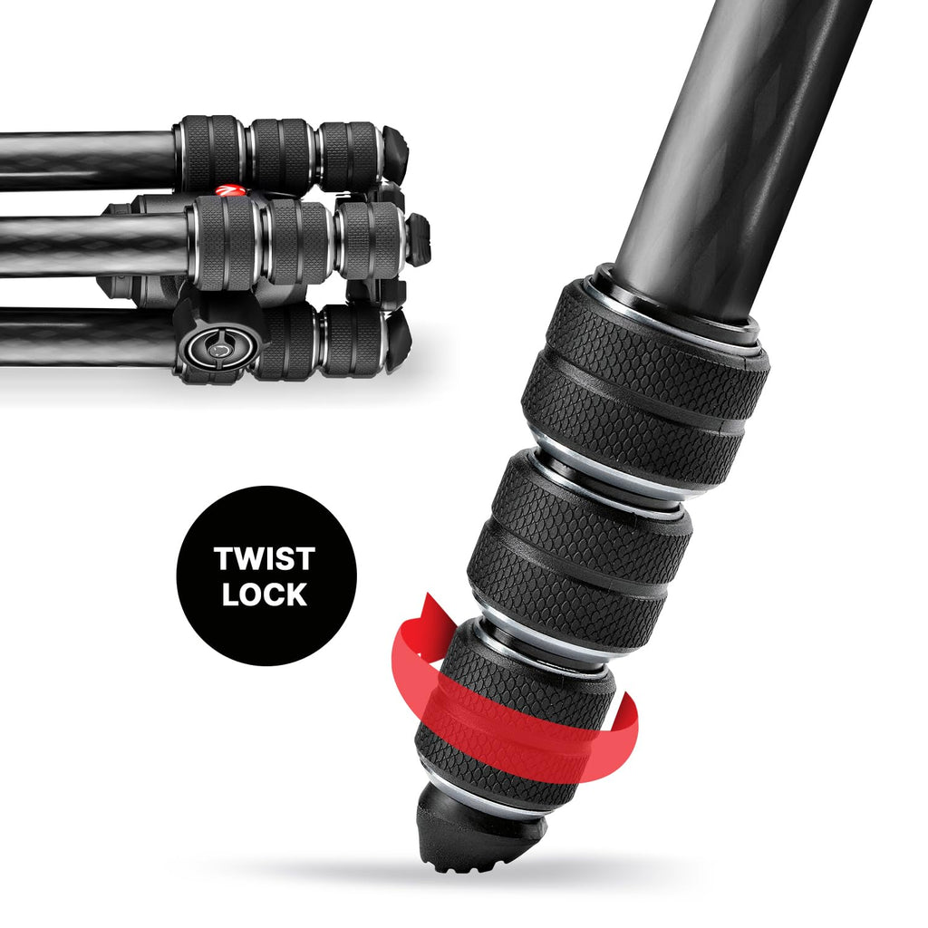 Manfrotto Befree Advanced Camera Tripod with Lever Closure, Portable and Compact Travel Tripod Kit with Ball Head, Aluminum Tripod for DSLR Reflex and Mirrorless Cameras, Camera Accessories