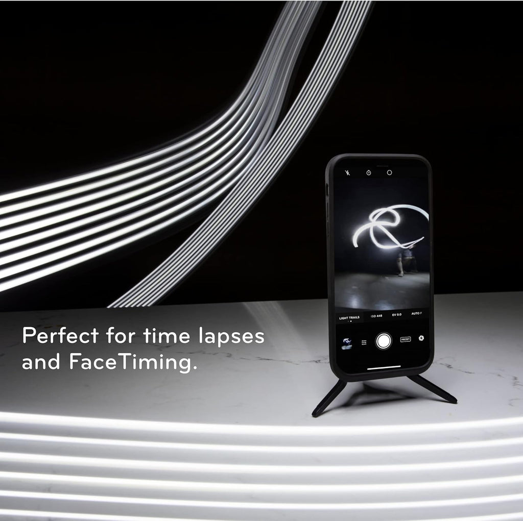 Peak Design Mobile Tripod, Black, Compact Design, Portable and Pocket Friendly, MagSafe Compatible, SlimLink Mounting, Use It as a 3-Legged Stand, Kickstand or Grip, Phone Tripod Stand