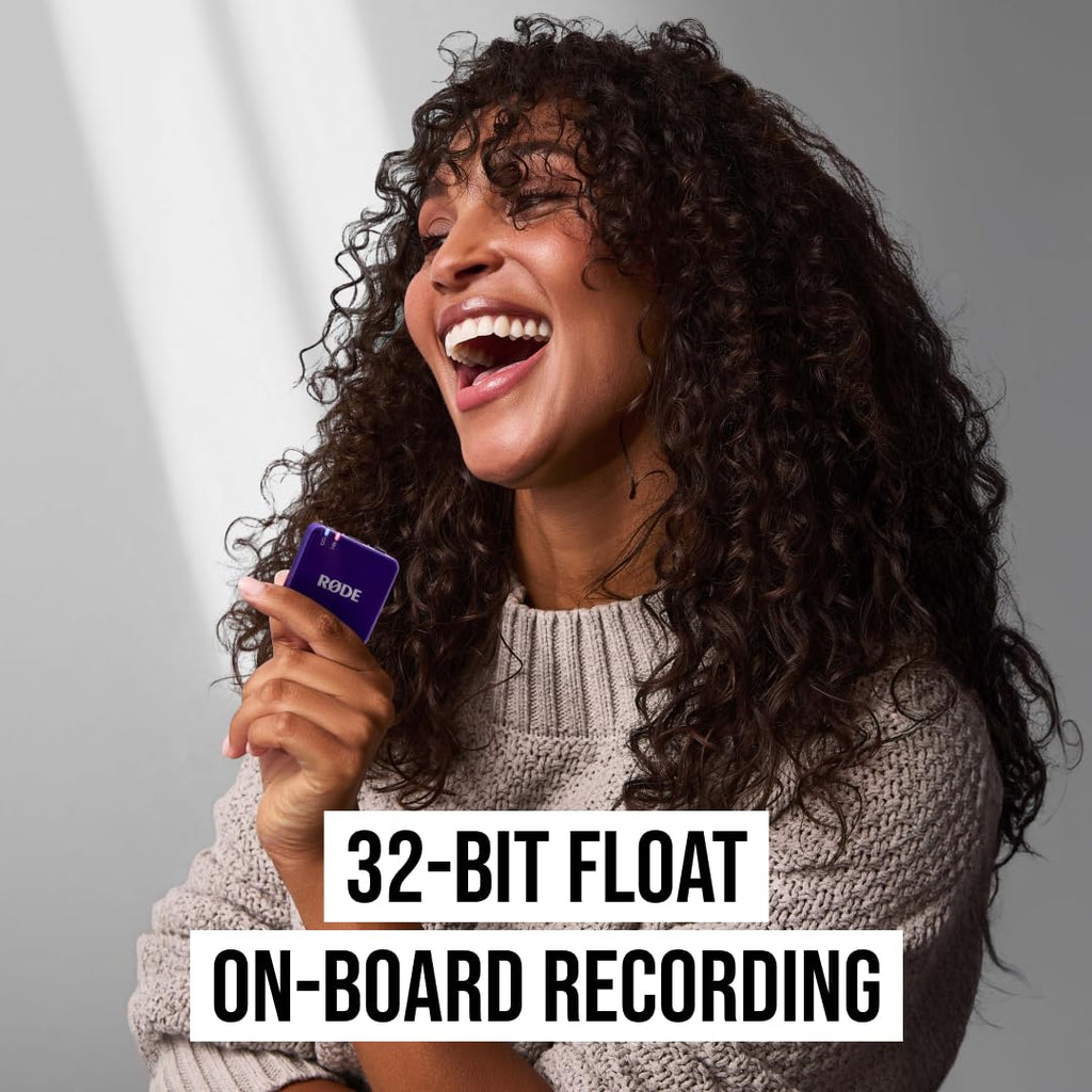 RØDE Wireless GO II Ultra-compact Dual-channel Wireless Microphone System with Built-in Microphones, On-board Recording and 200m Range for Filmmaking, Interviews and Content Creation
