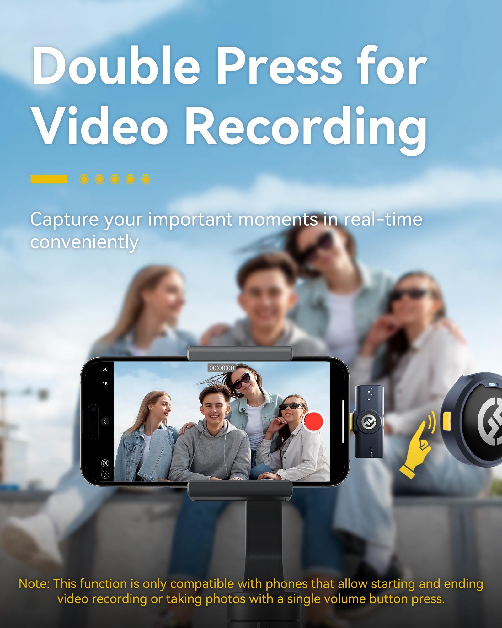 Hollyland Lark M2 Wireless Microphone for iPhone/Camera/Android/PC