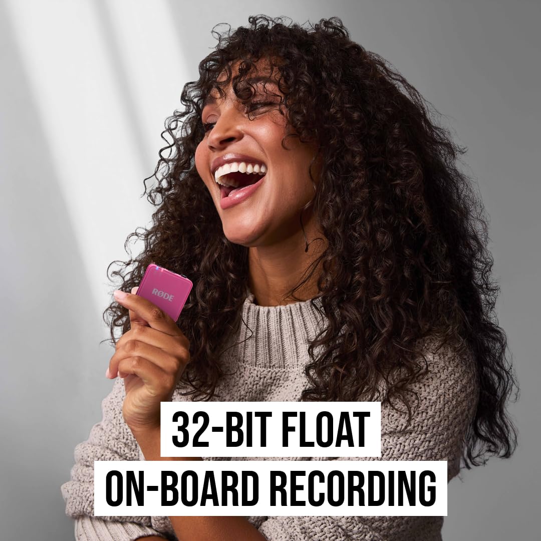RØDE Wireless GO II Ultra-compact Dual-channel Wireless Microphone System with Built-in Microphones, On-board Recording and 200m Range for Filmmaking, Interviews and Content Creation