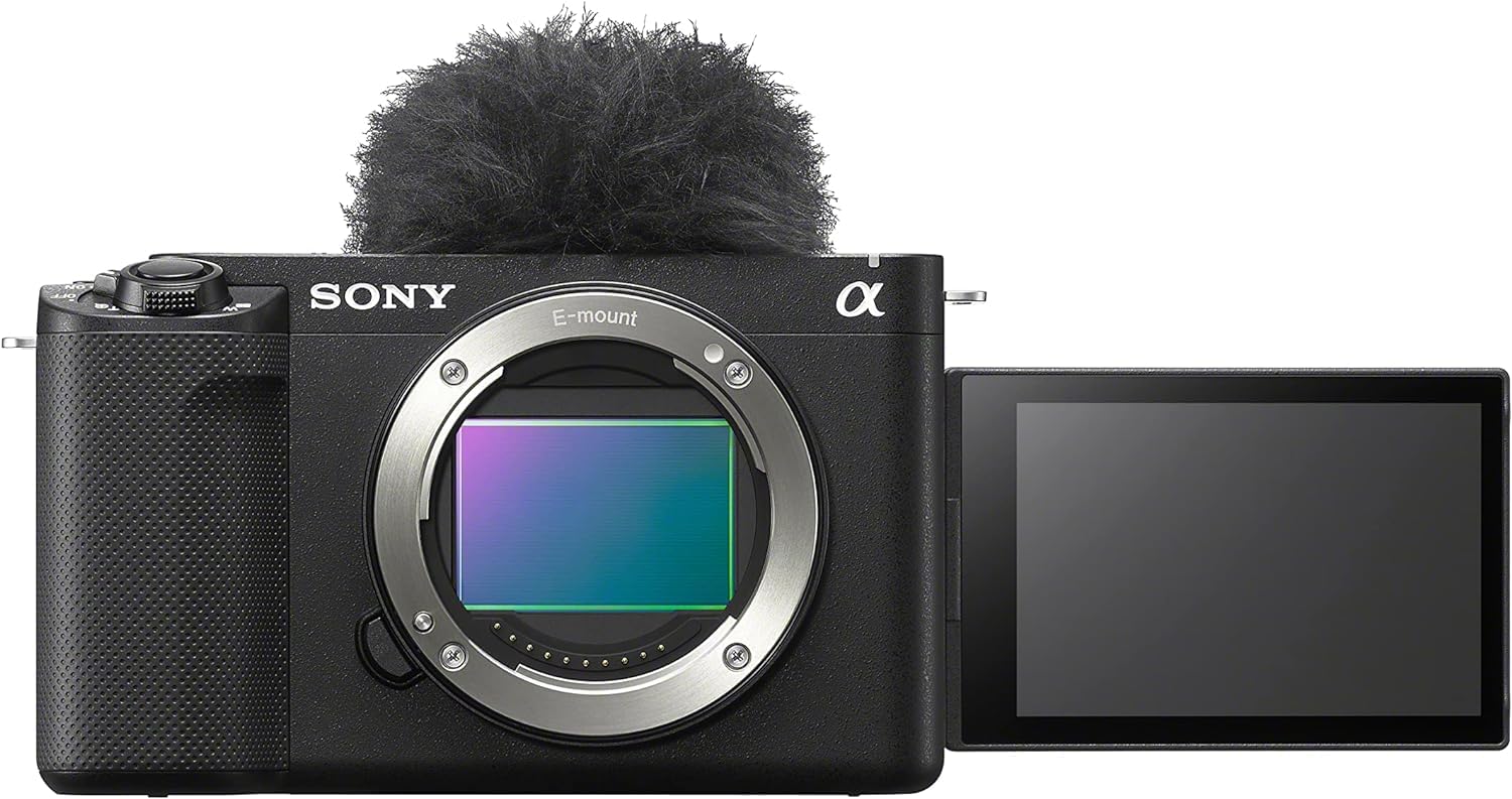 Sony Alpha ZV-E1 Full-Frame Interchangeable Lens Mirrorless Vlog Camera with 28-60mm Lens - Black Body