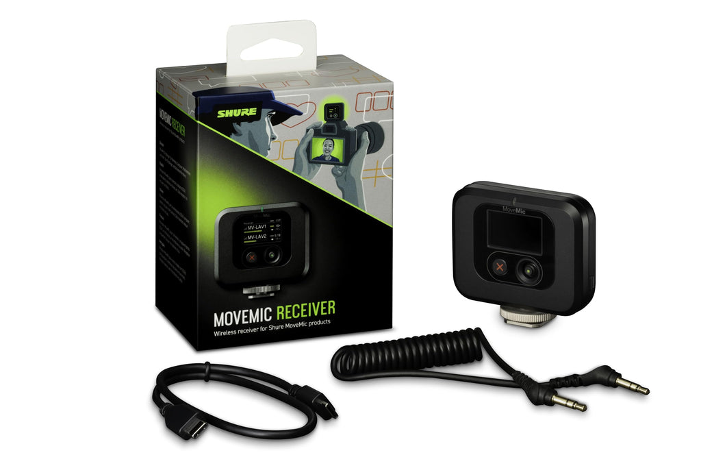 Shure MoveMic Two Kit, Pro Wireless Lavalier Microphones with Camera Receiver for DSLR