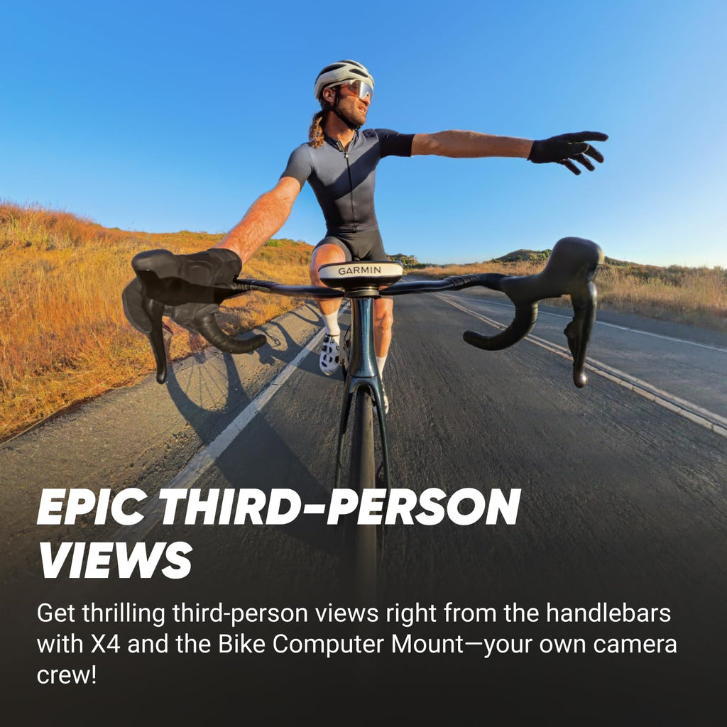 Insta360 X4 Standard Bundle - Waterproof 8K 360 Action Camera, 4K Wide-Angle Video, Invisible Selfie Stick Effect, Removable Lens Guards, 135 Min Battery Life, AI Editing, Stabilization
