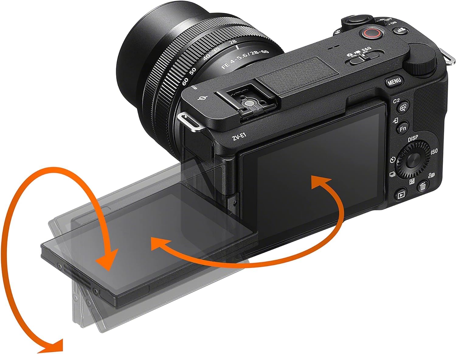Sony Alpha ZV-E1 Full-Frame Interchangeable Lens Mirrorless Vlog Camera with 28-60mm Lens - Black Body