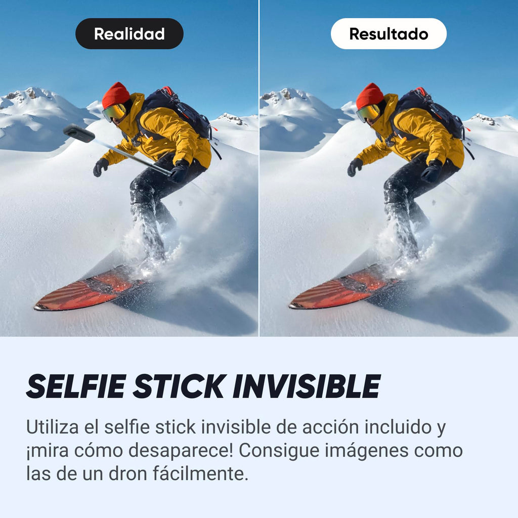Insta360 X4 Standard Bundle - Waterproof 8K 360 Action Camera, 4K Wide-Angle Video, Invisible Selfie Stick Effect, Removable Lens Guards, 135 Min Battery Life, AI Editing, Stabilization