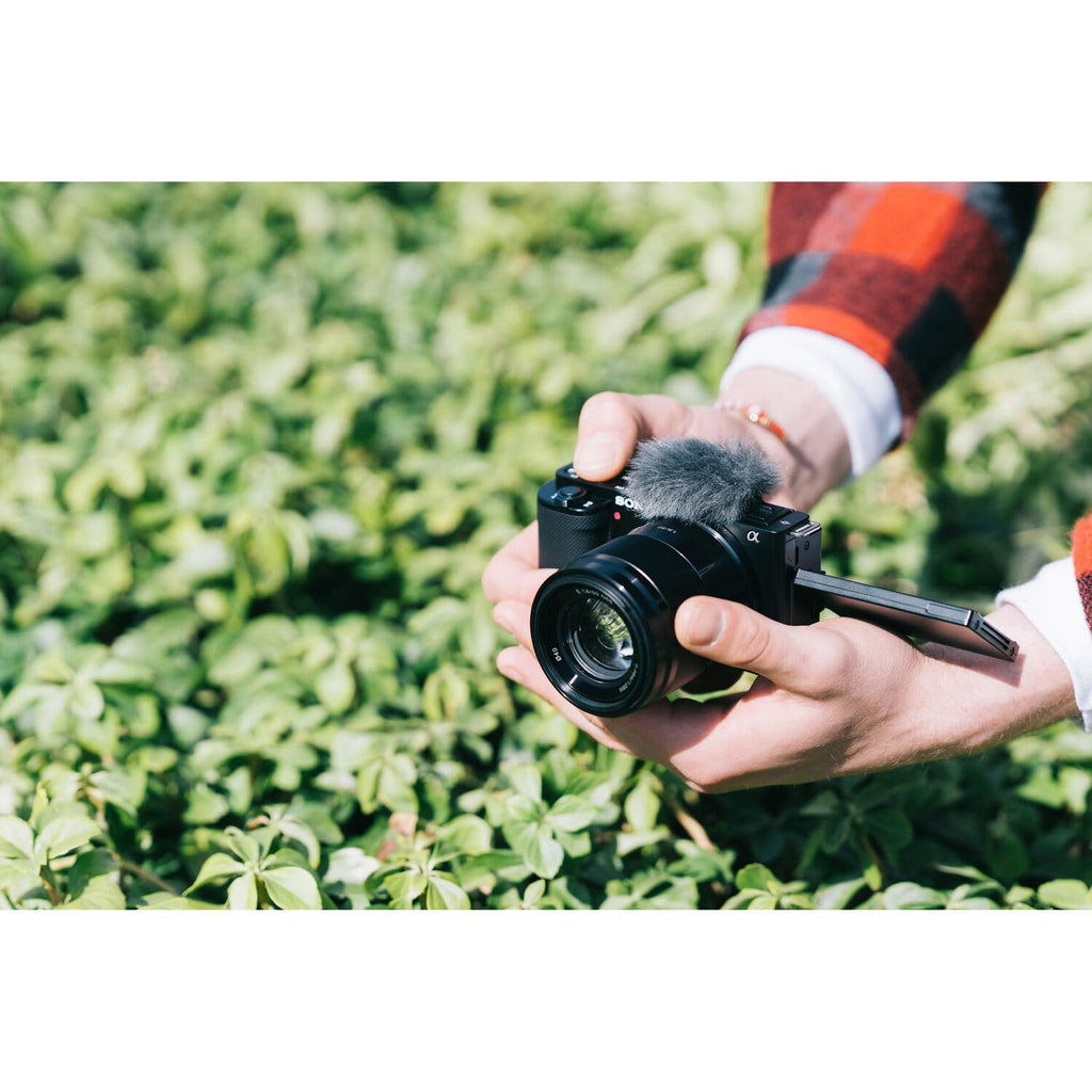 Sony ZV-E10 Mirrorless Camera Black with 16-50mm Power Zoom Lens (ILCZV-E10L) – 24.2 MP APS-C Sensor, 4K Video, Vari-Angle Screen w/ 64GB Memory Card, Bag, Card Reader and More