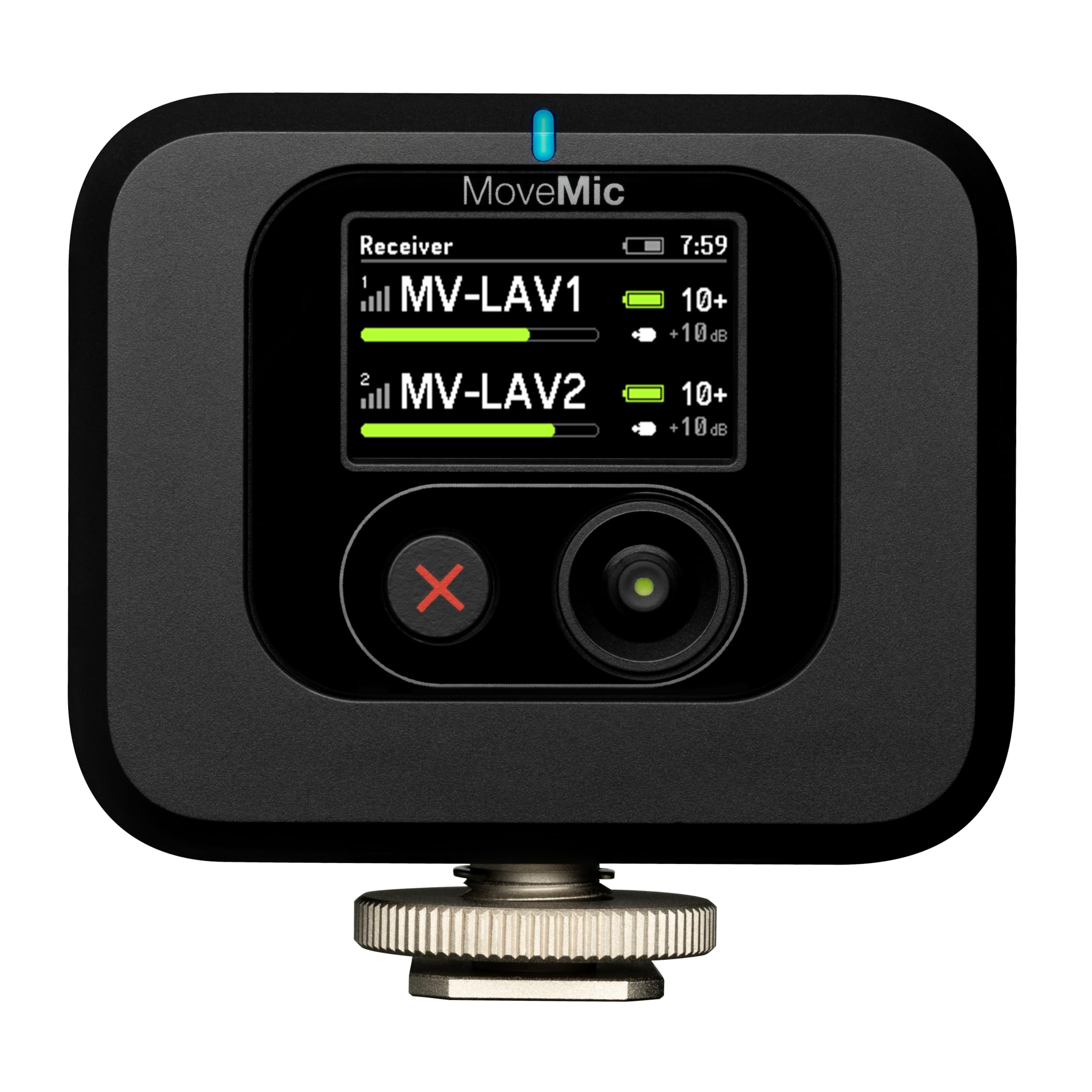 Shure MoveMic Two Kit, Pro Wireless Lavalier Microphones with Camera Receiver for DSLR