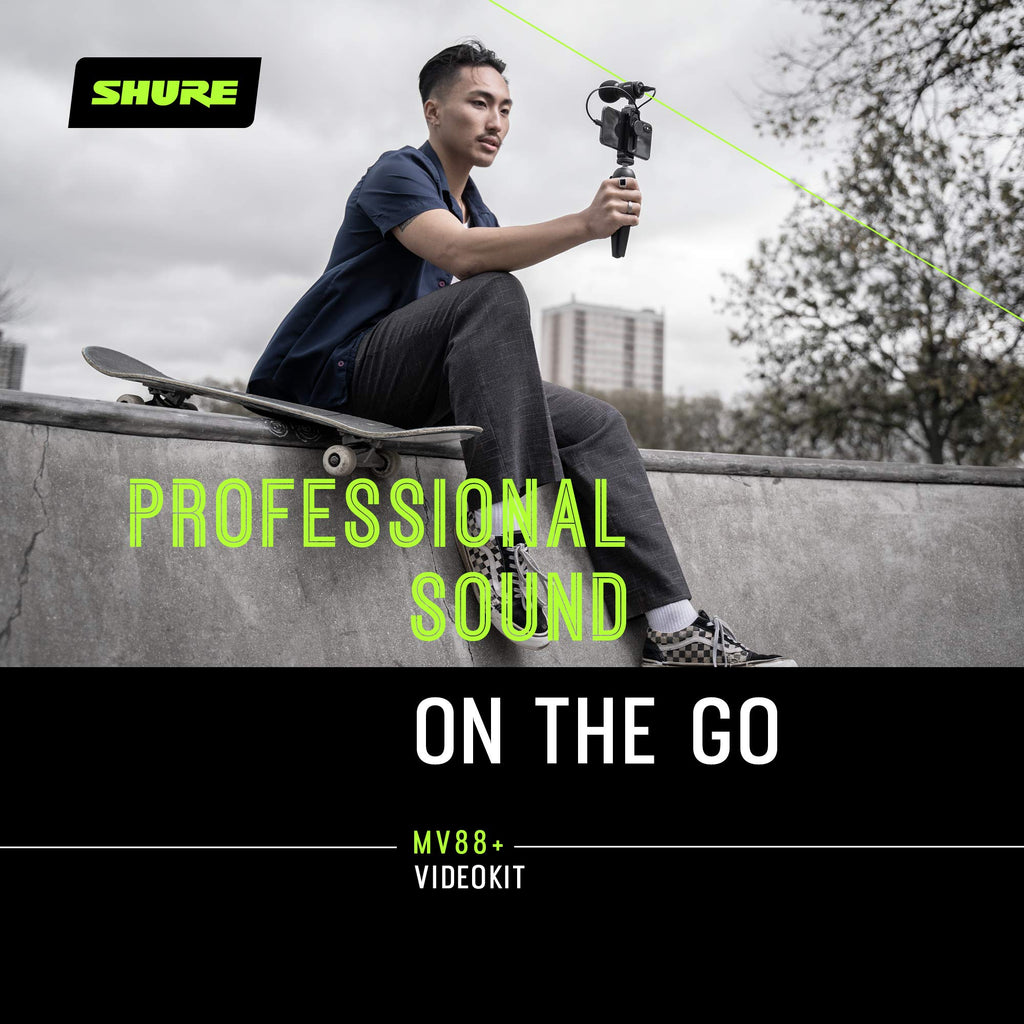 Shure MV88+ Video Kit - Digital Stereo Condenser Microphone for Apple and Android
