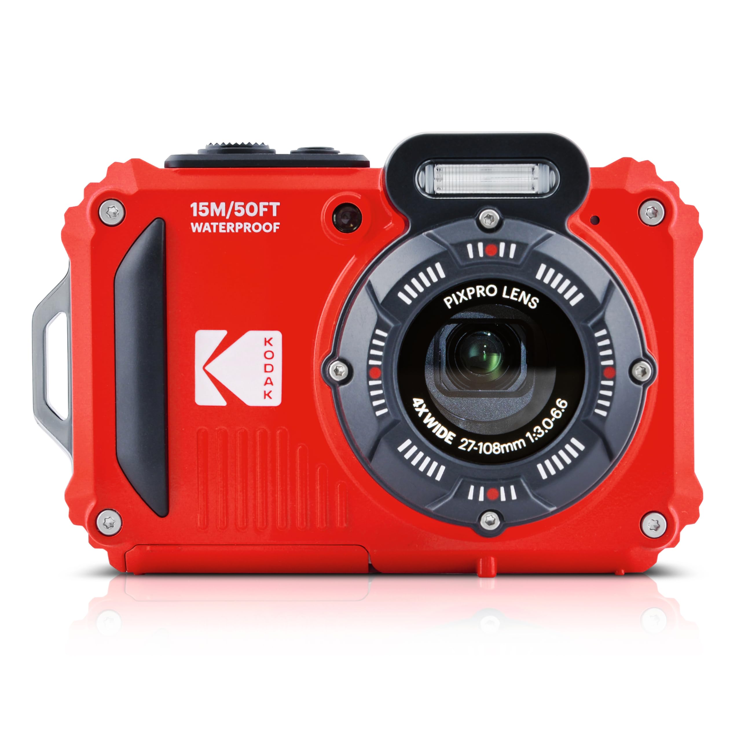 Kodak PIXPRO WPZ2 Waterproof Digital Camera, 16MP with 4X Optical Zoom, Shockproof, Dustproof, 1080p Video, Wi-Fi, Waterproof to 50ft, Blue