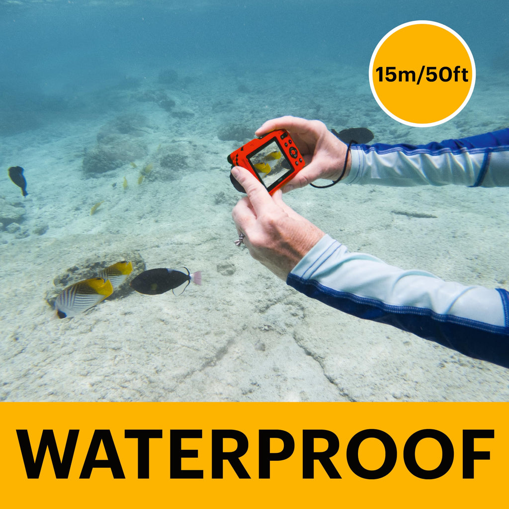 Kodak PIXPRO WPZ2 Waterproof Digital Camera, 16MP with 4X Optical Zoom, Shockproof, Dustproof, 1080p Video, Wi-Fi, Waterproof to 50ft, Blue